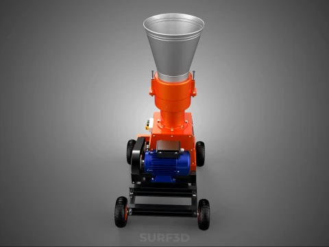 ELECTRIC PROCESSING PELLET PRESS MILL GRANULATOR MAKING MACHINE 3D Model