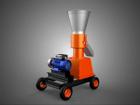 ELECTRIC PROCESSING PELLET PRESS MILL GRANULATOR MAKING MACHINE 3D Model