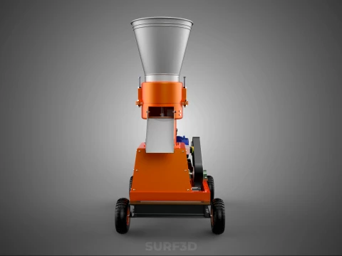 ELECTRIC PROCESSING PELLET PRESS MILL GRANULATOR MAKING MACHINE 3D Model