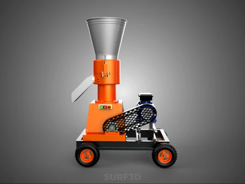 ELECTRIC PROCESSING PELLET PRESS MILL GRANULATOR MAKING MACHINE 3D Model