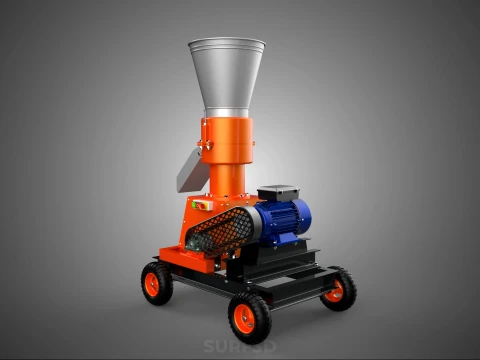 ELECTRIC PROCESSING PELLET PRESS MILL GRANULATOR MAKING MACHINE 3D Model