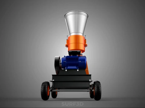 ELECTRIC PROCESSING PELLET PRESS MILL GRANULATOR MAKING MACHINE 3D Model