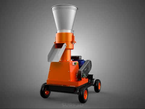 ELECTRIC PROCESSING PELLET PRESS MILL GRANULATOR MAKING MACHINE 3D Model