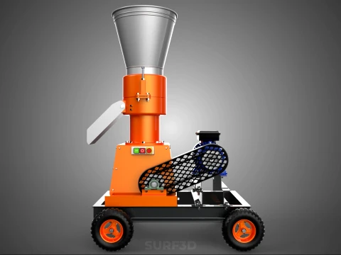 ELECTRIC PROCESSING PELLET PRESS MILL GRANULATOR MAKING MACHINE 3D Model