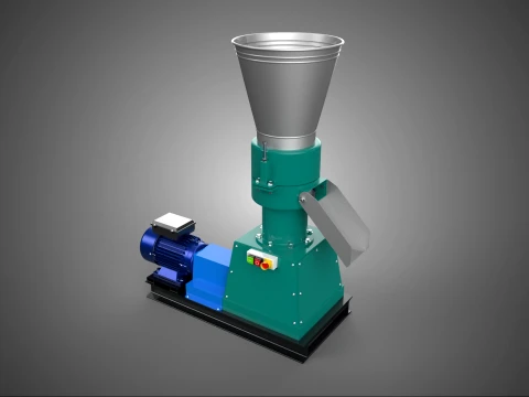PELET PRES DEĞİRMENİ YAPIM EXTRUDER MAKİNESİ ELEKTRİK MOTORLU 3D Model
