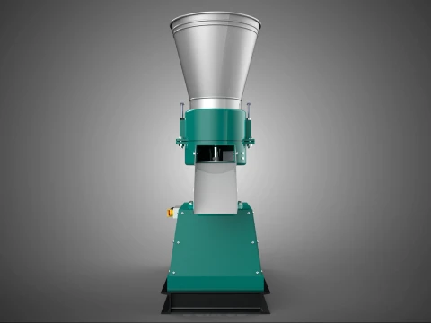 PELLET PRESS MILL MAKING EXTRUDER MACHINE ELECTRIC MOTOR POWERED 3D Model