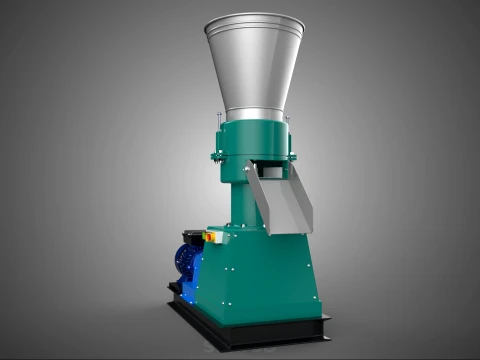 PELLET PRESS MILL MAKING EXTRUDER MACHINE ELECTRIC MOTOR POWERED 3D Model