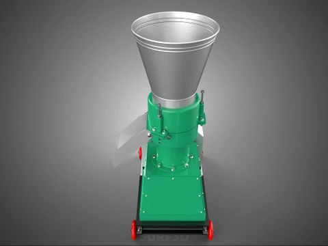 COMPACT WHEELED ELECTRIC PELLET PRESS MILLING PELLETING MACHINE 3D Model