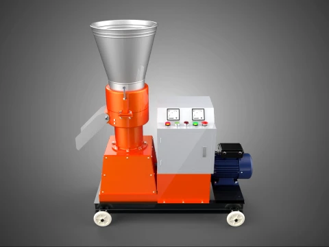 PRENSA DE PELLETS EL&Eacute;TRICA M&Oacute;VEL AUTOM&Aacute;TICA QUE FAZ M&Aacute;QUINA DE FABRICA&Ccedil;&Atilde;O Modelo 3D