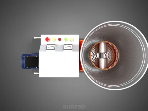 AUTOMATIC MOBILE ELECTRIC PELLET PRESS MILL MAKING MAKER MACHINE 3D Model