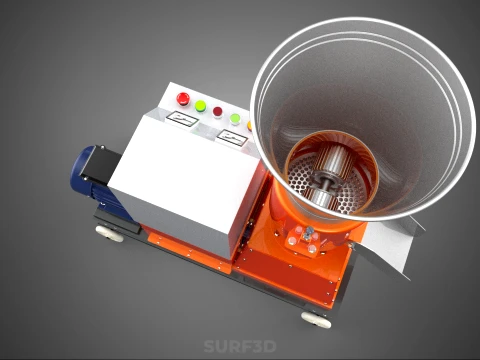 AUTOMATIC MOBILE ELECTRIC PELLET PRESS MILL MAKING MAKER MACHINE 3D Model