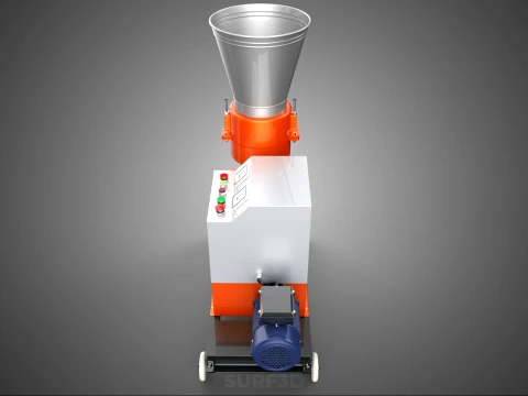 AUTOMATIC MOBILE ELECTRIC PELLET PRESS MILL MAKING MAKER MACHINE 3D Model