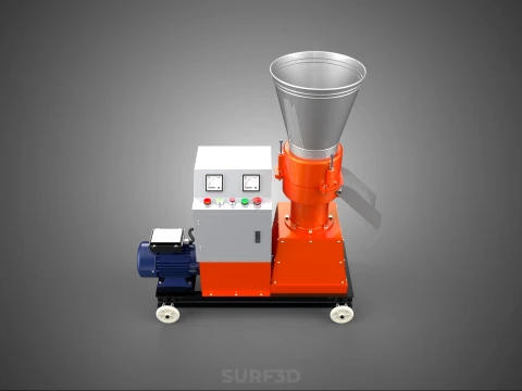 AUTO CONTROL PANEL BOX ELECTRIC PELLET PRESS MILL MAKING MACHINE 3D Model