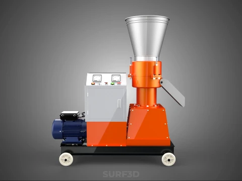 AUTO CONTROL PANEL BOX ELECTRIC PELLET PRESS MILL MAKING MACHINE 3D Model