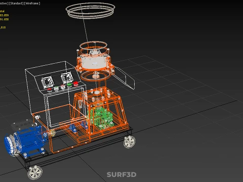 AUTO CONTROL PANEL BOX ELECTRIC PELLET PRESS MILL MAKING MACHINE 3D Model
