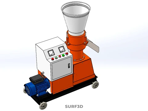AUTO CONTROL PANEL BOX ELECTRIC PELLET PRESS MILL MAKING MACHINE 3D Model