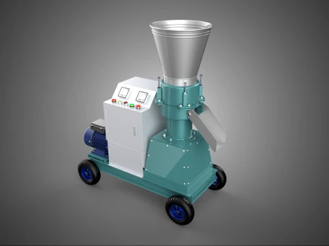 INDUSTRIAL PORTABLE ELECTRIC PELLET PRESS MILL MAKING MACHINE 3D Model
