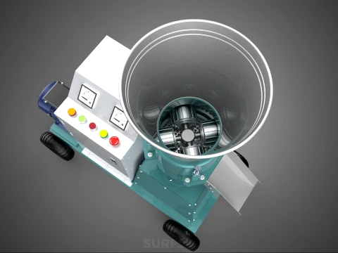 INDUSTRIAL PORTABLE ELECTRIC PELLET PRESS MILL MAKING MACHINE 3D Model