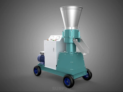 INDUSTRIAL PORTABLE ELECTRIC PELLET PRESS MILL MAKING MACHINE 3D Model