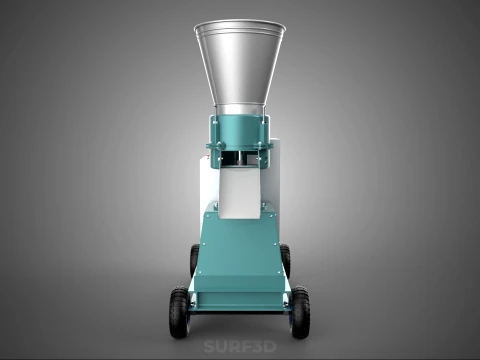 INDUSTRIAL PORTABLE ELECTRIC PELLET PRESS MILL MAKING MACHINE 3D Model