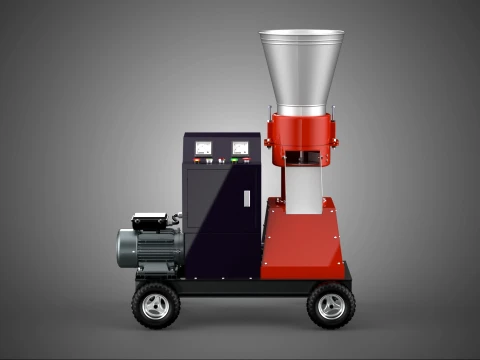 PRESSE &Agrave; GRANUL&Eacute;S COMPACTE FRAISEUSE MACHINE &Agrave; MOTEUR &Eacute;LECTRIQUE Modèle 3D
