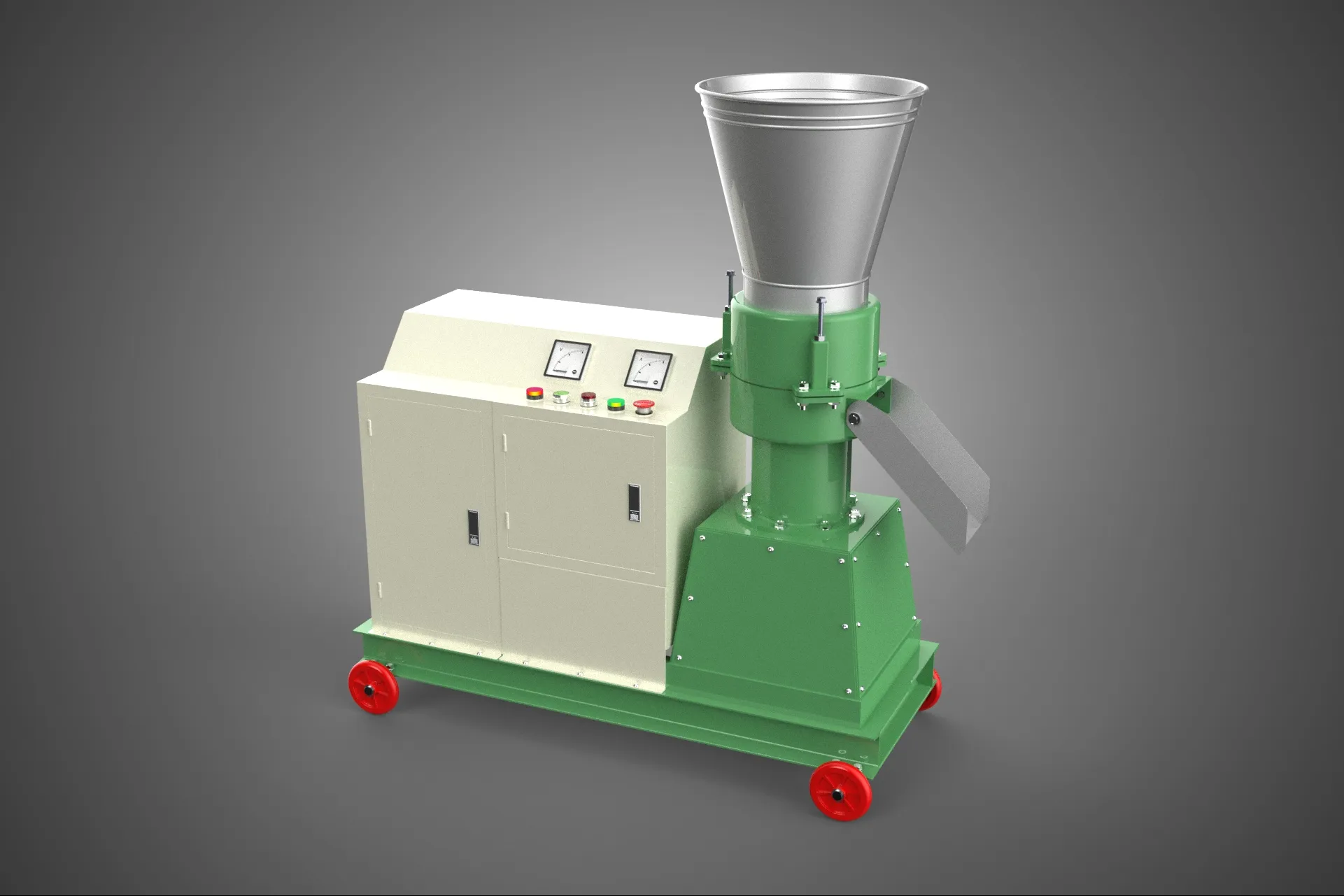 PROFESSIONAL GRADE ELECTRIC PELLET PRESS MILLING MAKING MACHINE 3D Model .c4d .max .obj .3ds .fbx .stl .blend 