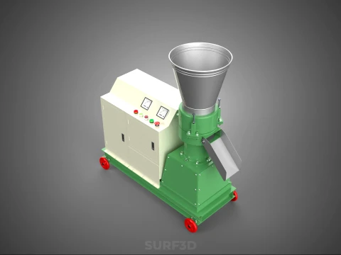 PROFESSIONAL GRADE ELECTRIC PELLET PRESS MILLING MAKING MACHINE 3D Model