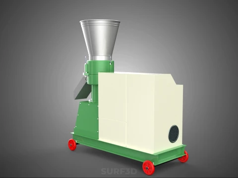PROFESSIONAL GRADE ELECTRIC PELLET PRESS MILLING MAKING MACHINE 3D Model