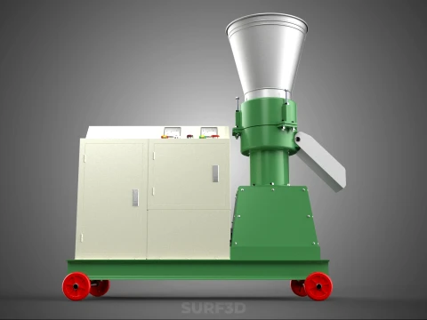 PROFESSIONAL GRADE ELECTRIC PELLET PRESS MILLING MAKING MACHINE 3D Model