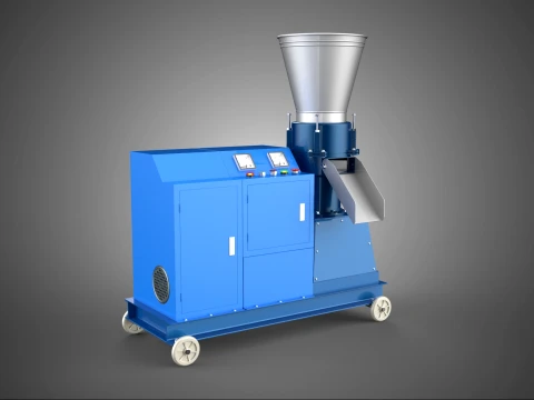 M&Aacute;QUINA DE EXTRUS&Atilde;O DE MOINHO DE PRENSA AUTOM&Aacute;TICA DE PELLET DE GRAU INDUSTRIAL Modelo 3D