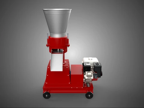 MOINHO DE PRENSA DE PELLET M&Oacute;VEL QUE FAZ M&Aacute;QUINA DE MOTOR A GASOLINA A GASOLINA Modelo 3D