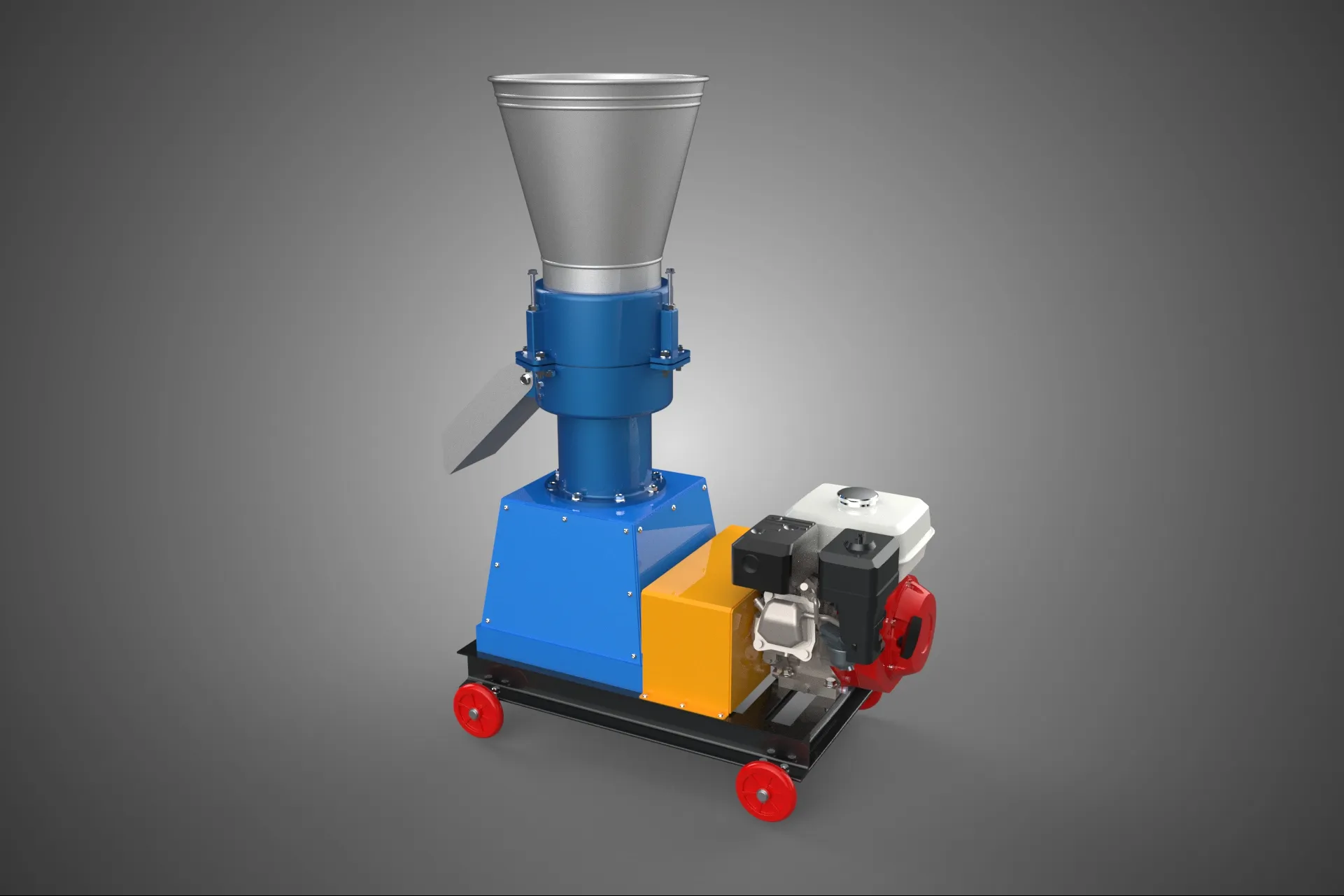 ペレットプレス工場 印刷機 造粒機 ガスエンジン 3Dモデル .c4d .max .obj .3ds .fbx .stl .blend 