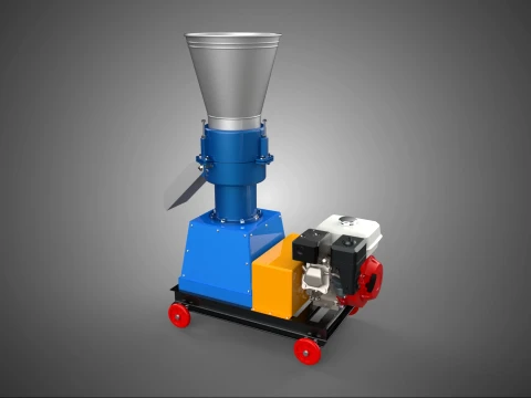 PELLET PRESS MILL QUE FAZ M&Aacute;QUINA DE IMPRESS&Atilde;O GANULADOR DE MOTOR A G&Aacute;S Modelo 3D