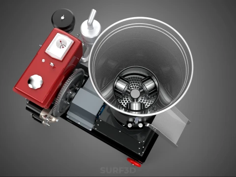 PELLET PRESS MILL MAKING MACHINE DIESEL FUEL ENGINE DIRECT DRIVE 3D Model
