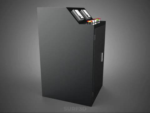 POWER DISTRIBUTION CONTROL PANEL BOX SWITCH BUTTON LED INDICATOR 3D Model