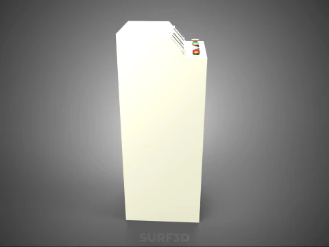 CONTROL PANEL BOX SWITCH PUSH BUTTON LED LAMP LIGHT RED GREEN IO 3D Model