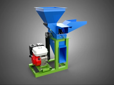 DUBBELE HOPPER CHOPPER CUTTER SLIJPER HAMER MOLEN MACHINE BenzEL 3D Model