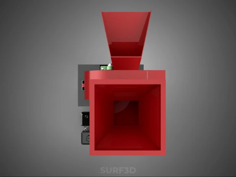 DUAL HOPPER CHOPPER CUTTER GRINDER HAMMER MILL MACHINE GASOLINE 3D Model