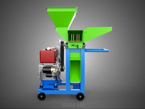 STANDARD HEAVY DUTY CUTTER MULCHER MACHINE FARMING AGRICULTURE 3D Model