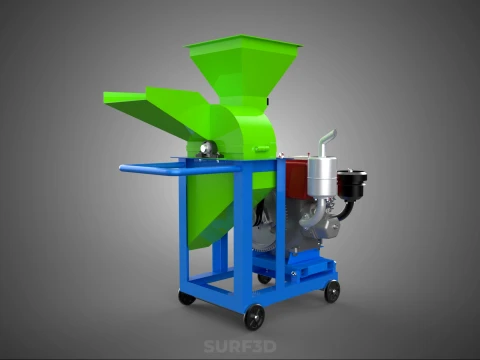 STANDARD HEAVY DUTY CUTTER MULCHER MACHINE FARMING AGRICULTURE 3D Model