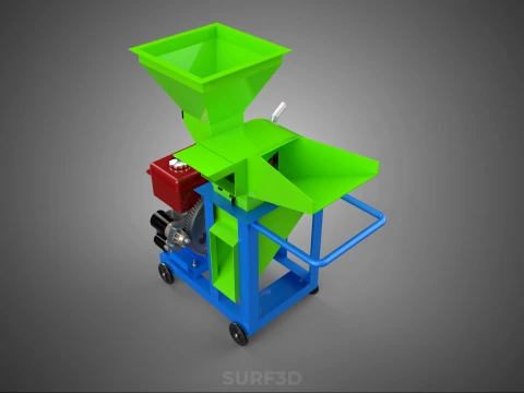 STANDARD HEAVY DUTY CUTTER MULCHER MACHINE FARMING AGRICULTURE 3D Model