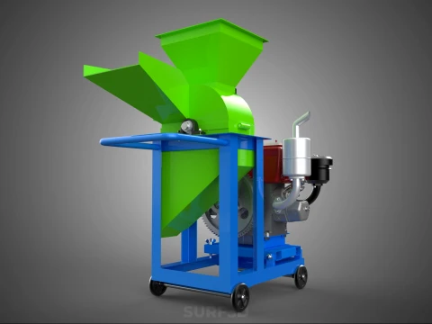 STANDARD HEAVY DUTY CUTTER MULCHER MACHINE FARMING AGRICULTURE 3D Model