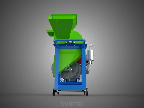 STANDARD HEAVY DUTY CUTTER MULCHER MACHINE FARMING AGRICULTURE 3D Model