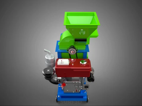 STANDARD HEAVY DUTY CUTTER MULCHER MACHINE FARMING AGRICULTURE 3D Model