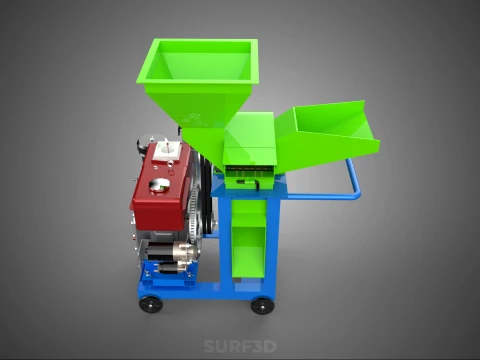 STANDARD HEAVY DUTY CUTTER MULCHER MACHINE FARMING AGRICULTURE 3D Model