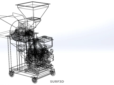 STANDARD HEAVY DUTY CUTTER MULCHER MACHINE FARMING AGRICULTURE 3D Model
