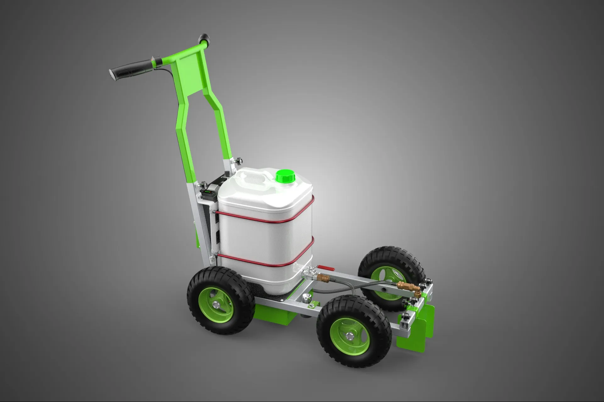CART TROLLEY LINE UP STRIPE PAINT SPRAYER MARKER MARKING MACHINE 3D Model .c4d .max .obj .3ds .fbx .stl .blend 