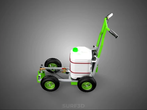 CART TROLLEY LINE UP STRIPE PAINT SPRAYER MARKER MARKING MACHINE 3D Model