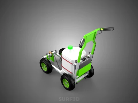 CART TROLLEY LINE UP STRIPE PAINT SPRAYER MARKER MARKING MACHINE 3D Model