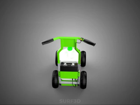 CART TROLLEY LINE UP STRIPE PAINT SPRAYER MARKER MARKING MACHINE 3D Model